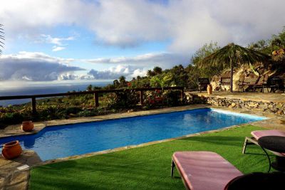 La Palma Finca P-184 Pool mit Meerblick