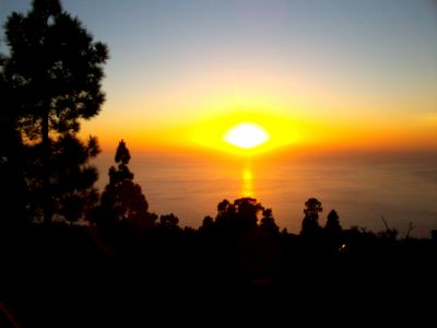 P-191 Ferienhaus La Palma Meerblick Abend