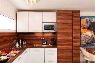 Ferienwohnung Maspalomas G-075 Küche mit Mikrowelle