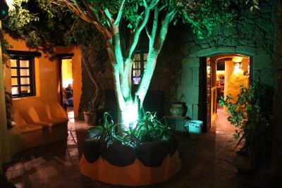 Ferienhaus Lanzarote L-064 Patio abends
