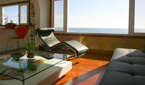 Ferienwohnung Lanzarote L-180 Wohnzimmer mit Meerblick