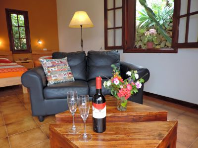 Teneriffa Ferienhaus TFN-050 Wohnraum mit Couch