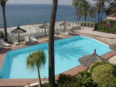 Ferienwohnung B in San Agustin am Meer Poolblick