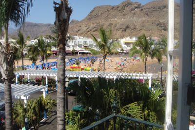 Ferienwohnung Puerto Mogan G-017 Blick vom Balkon