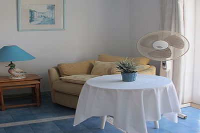Ferienwohnung Puerto Mogan G-017 Wohnraum mit Sessel
