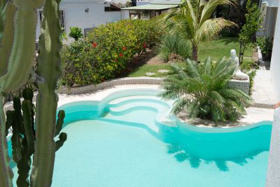 Private Villa Maspalomas G-094 Pool und Pflanzen