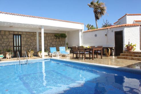 Ferienhaus Teneriffa TFS - 281 Pool Terrasse mit Liegen