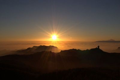 G-222 Finca Gran Canaria Sonnenuntergang über den Bergen