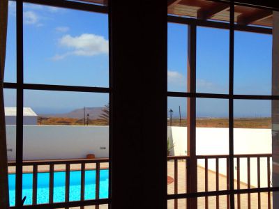 Ferienhaus Lanzarote Blick aus dem Fenster / L-110