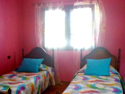 Ferienhaus Lanzarote Schlafzimmer mit Einzelbetten / L-110