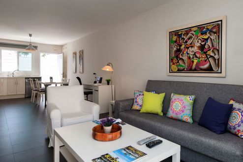 Ferienwohnung Playa del Ingles Wohnraum mit Couch G-102