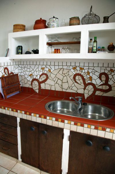 Ferienhaus Lanzarote L-200 Küche mit Spüle