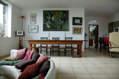 Ferienhaus Lanzarote L-200 Wohnzimmer mit Esstisch