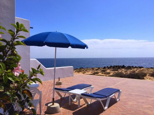 Lanzarote - Ferienwohnung für FKK Terrasse am Meer L-166