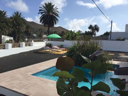 Ferienhaus mit Pool in Haria Lanzarote