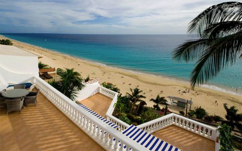 Ferienwohnung Morro Jable am Strand - Terrasse