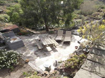 Finca Gran Canaria G007 - Terrasse mit Sonnenliegen von oben