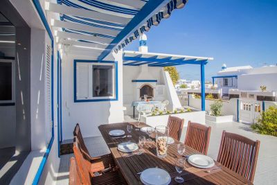 Ferienhaus Lanzarote L-192 / Terrasse mit großem Esstisch