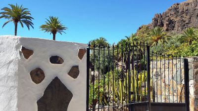 G-136 Finca Gran Canaria Garten mit Einfahrtstor