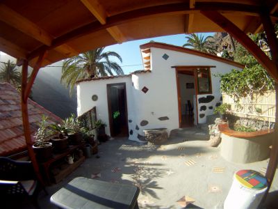 Ferienhaus El Guro - Terrasse mit Blick auf das Haus