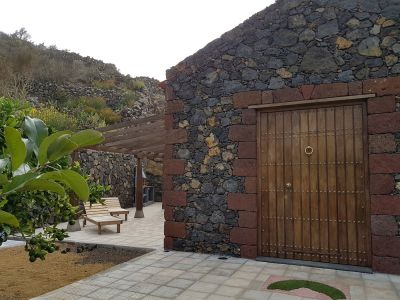 El Hierro Finca in Mocanal H-053 - Eingang und Terrasse