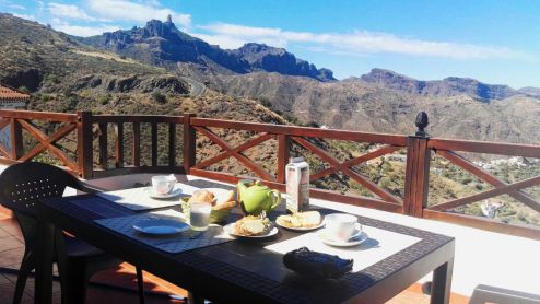 Gran Canaria Finca zum Wandern - Terrasse
