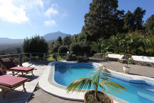 Traumhafte Finca Teneriffa Nord TFN-166 - Pool und Terrasse