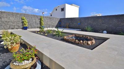 Villa mit beheiztem Pool Playa Blanca / Garten L-019