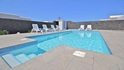Villa mit beheiztem Pool Playa Blanca / Pool mit Sonnenliegen L-019