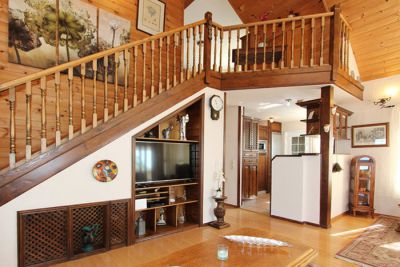 Ferienhaus Teneriffa - Wohnraum mit Treppe TFS-085