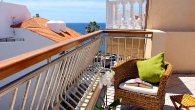 Ferienwohnung Playa San Juan TFS-059 Terrasse mit Sitzgruppe