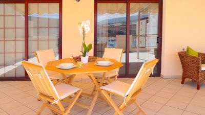 Ferienwohnung Playa San Juan TFS-059 Terrasse mit Esstisch