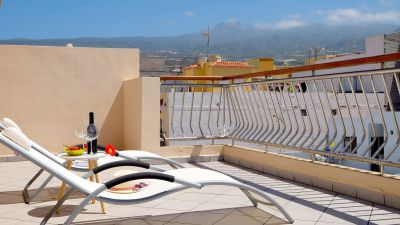 Ferienwohnung Playa San Juan TFS-059 Terrasse mit Liegen