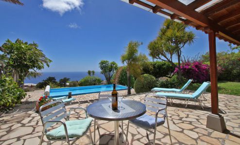 Finca mit Pool La Palma / Sitzgruppe Terrasse