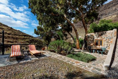 Preiswerte Finca Gran Canaria G-006 / Terrasse mit Sonnenliegen