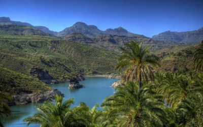 Stausee bei Santa Lucia auf Gran Canaria