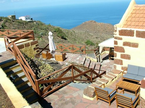 Ferienhaus El Hierro H-070 Terrasse mit Meerblick