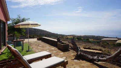 P-204 Ferienhaus La Palma in Alleinlage - Terrasse mit Meerblick