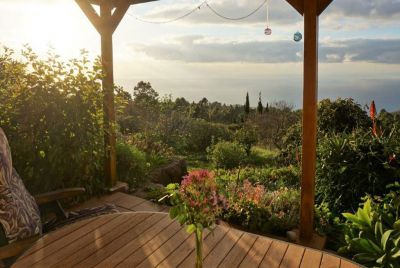 Ferienhaus Puntagorda Blick von der Terrasse