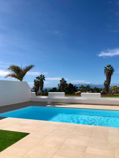 Ferienhaus am Golfplatz Adeje TFS - 111 Blick auf den Pool