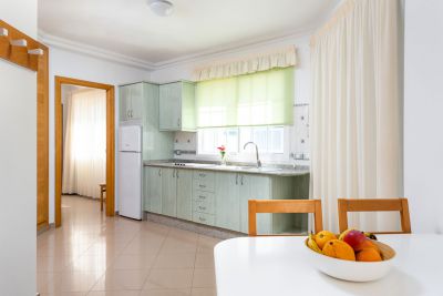Penthouse in Puerto de Mogan Wohnraum mit Küche