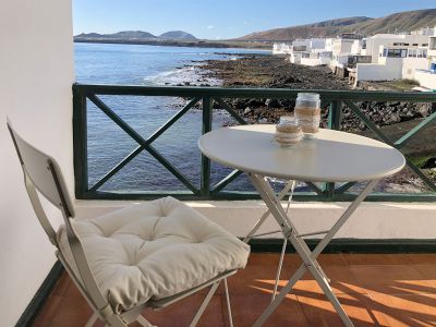 Ferienhaus am Meer L-223 Balkon mit Meerblick