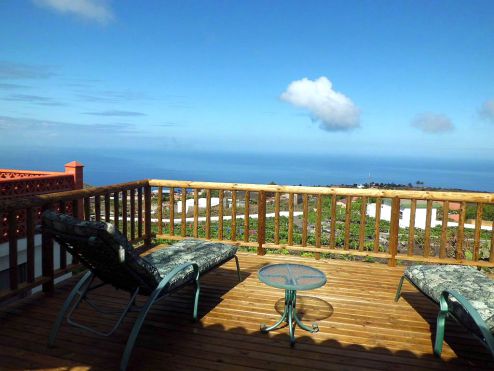 Ferienhaus La Palma P-062 Terrasse mit Meerblick