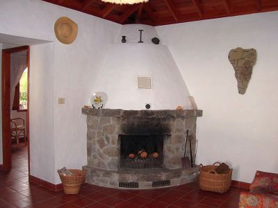 Ferienhaus La Palma P-062 Wohnzimmer Ferienhaus mit Kamin