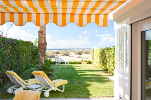 Ferienhaus direkt an den Dünen vom Maspalomas Ausblick