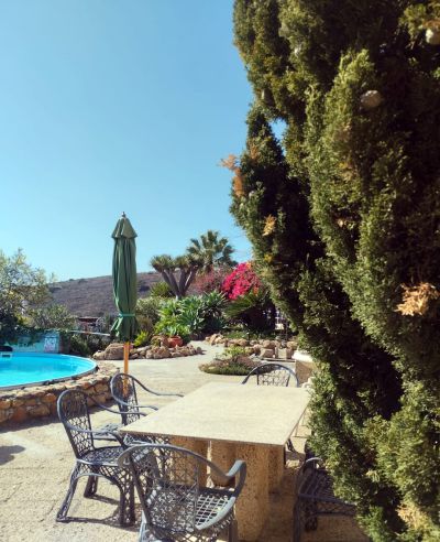 TFS - 192 Finca Ferienhaus - Gemeinschaftspool und Sitzecke