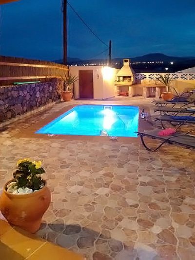 F-216 Ferienhaus Fuerteventura Blick auf den Pool