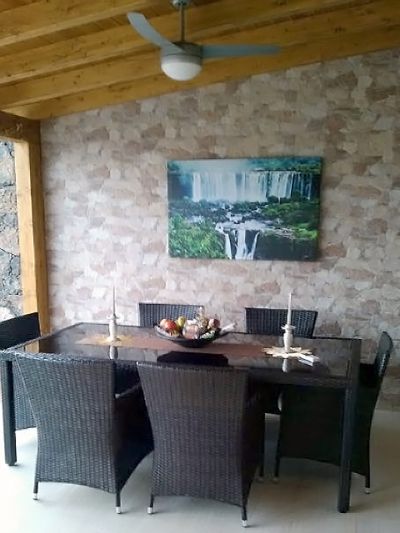 F-216 Ferienhaus mit Pool Fuerteventura Essplatz aussen