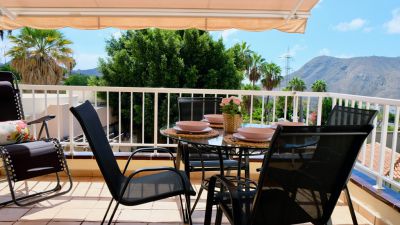 TFS-118 Penthouse Ferienwohnung Teneriffa Terrasse mit Sitzplatz