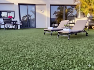 TFS-181 Studio Teneriffa Garten mit Sonneliegen